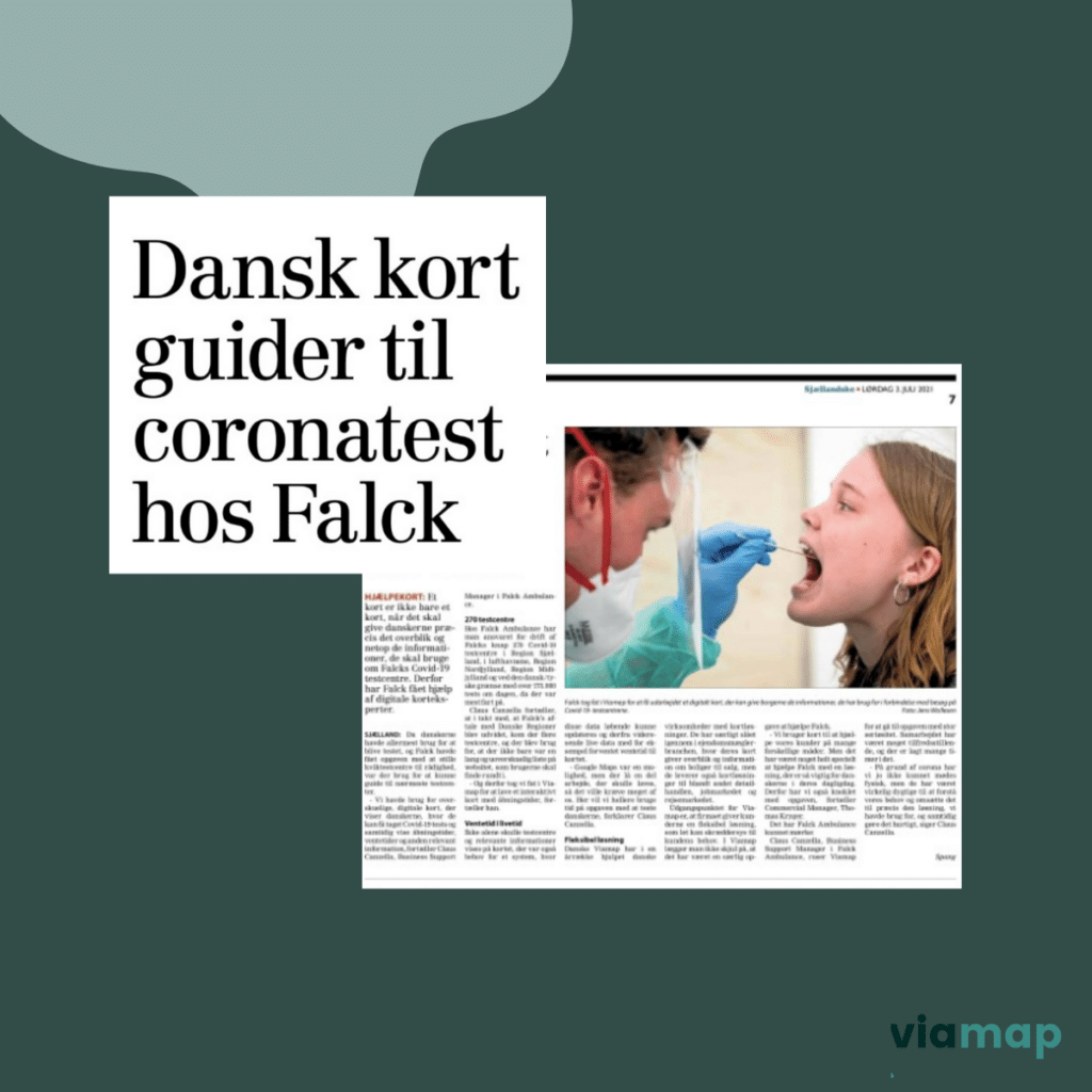 Falck coronatest Viamap