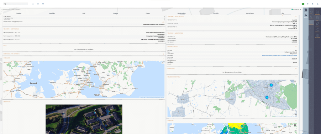 Tinglysningsdata og ejendomsdata