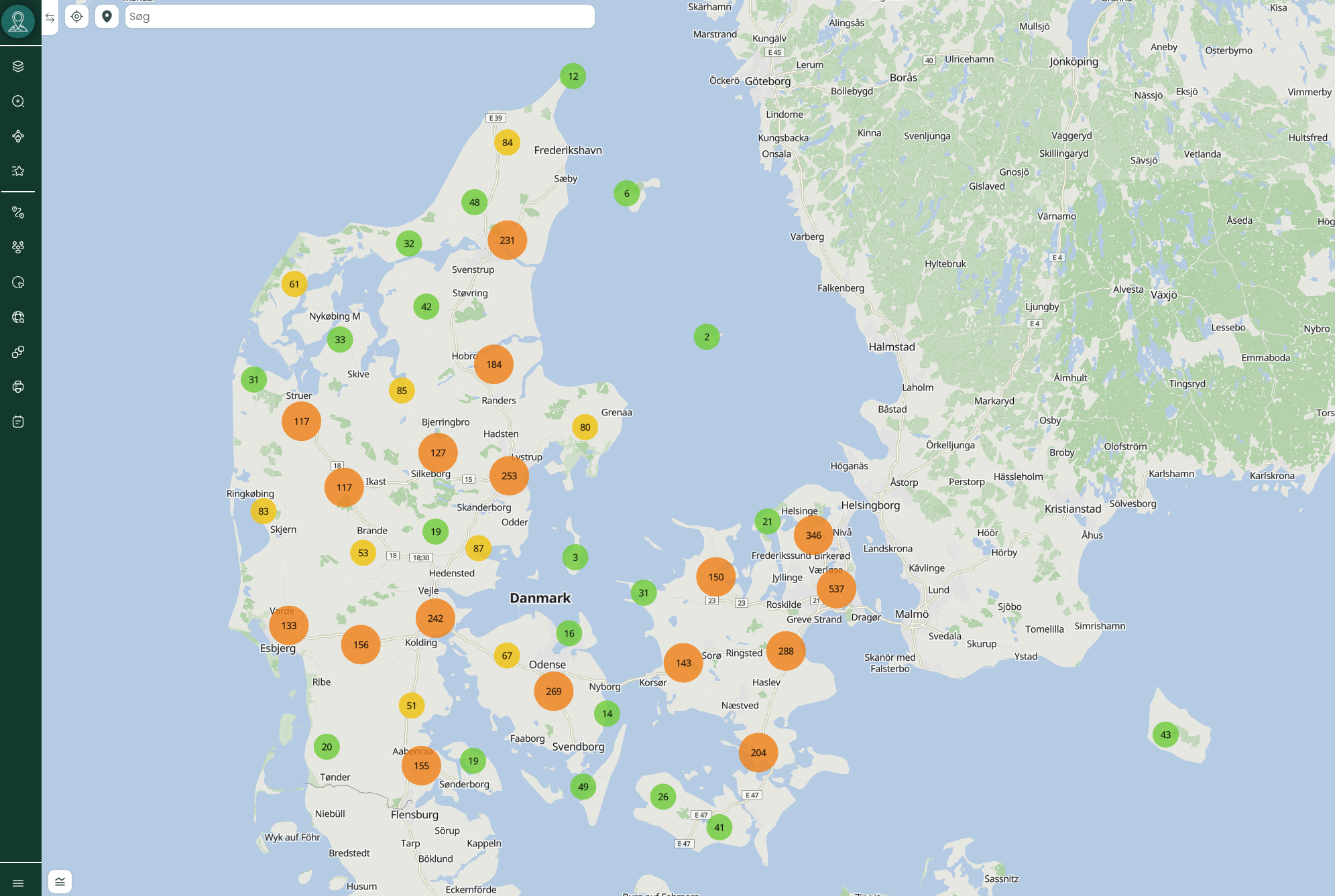 Mapit Visualize fra Viamap - ordrer fra webshop