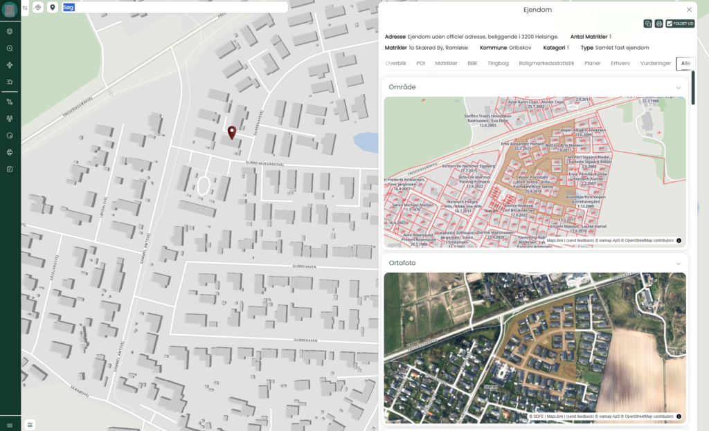 Mapit Lookup fra Viamap inderholder alle ejendomme i Danmark med tilhørende ejendomsdata
